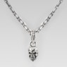 SFD-P-080SV skull necklace strange freak designs.