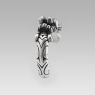 Kalico Lucy LGD007 Sentimental Dragon Ring up back view.
