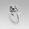 Kalico Lucy KL031BCZ Cat Ring up right view.