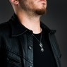 BigBlackMaria 120719-11 One of a kind Necklace on male model.