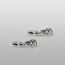 M`s Collection Drop silver pierce with zirconia.