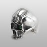 STS R16NJ-G Silver Skull Ring left view.